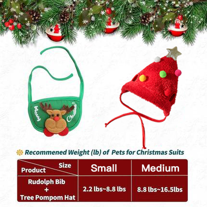 🎄Aranyos karácsonyfa sapka pomponokkal