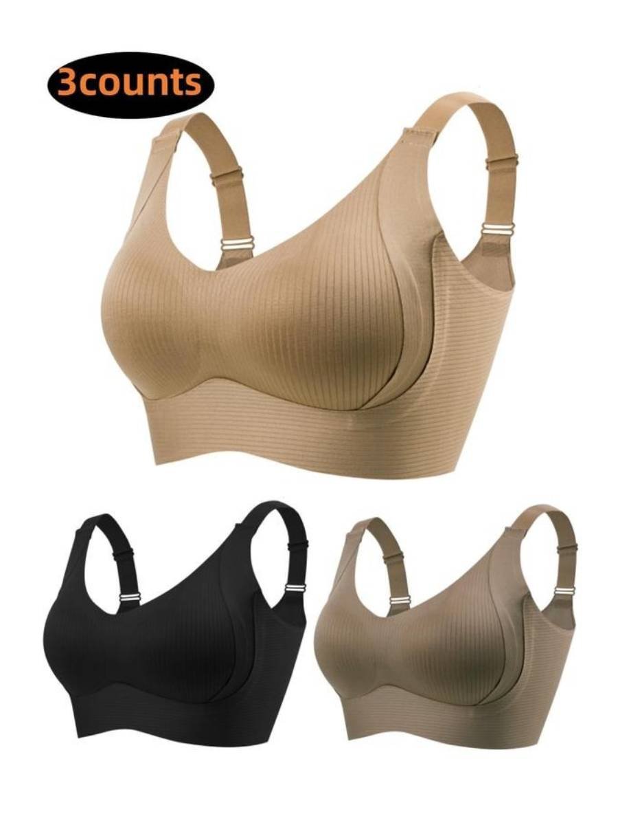 ✨ Bomba Forma, Zéró Nyomás! Sima Felületű Varrat Nélküli Melltartó | Push-Up Hatás, Lágy Támasztó Kúpok, Nem Látszik ki - Nagyobb Mellet Szépen Formál, Minden Ruhához 👗🔝