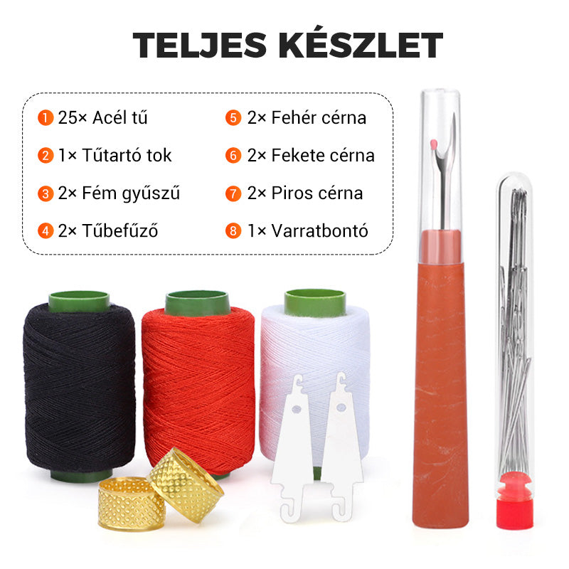 💥 37 db varrószerszámkészlet – minden, amire szükséged lehet varráshoz, javításhoz, kézműveskedéshez! 🧵💕 Platás utánvéttel!