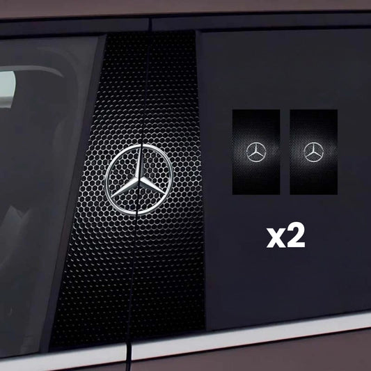 2x Autocolante pentru geamurile mașinii cu logo