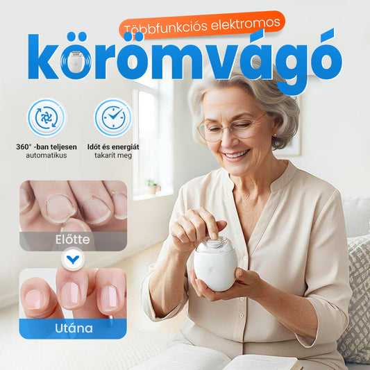 🎁 1+1 ingyenes! Univerzális automata körömreszelő – felnőtteknek és gyerekeknek egyaránt! 💅 Platás utánvéttel!