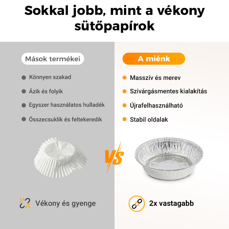 🔥 Vastag fólia tálca