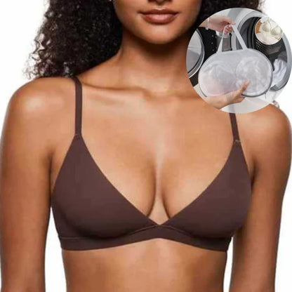 💞 Női merevítő nélküli, rugalmas anyagú támogató háromszög alakú bralette – kényelmes, természetes, egész napos viseletre! 🌸 Platás utánvéttel!