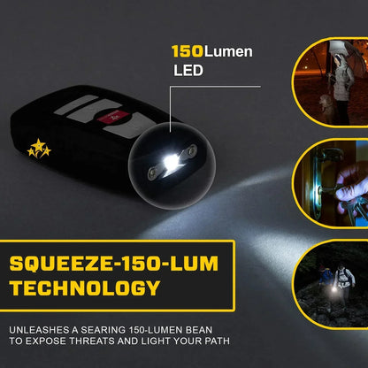 🔥 ⚡️VOLTIC V77 3-in-1 Önvédelmi Autós Kulcstartó - Sokkoló, Zseblámpa, Biztonsági Riasztó