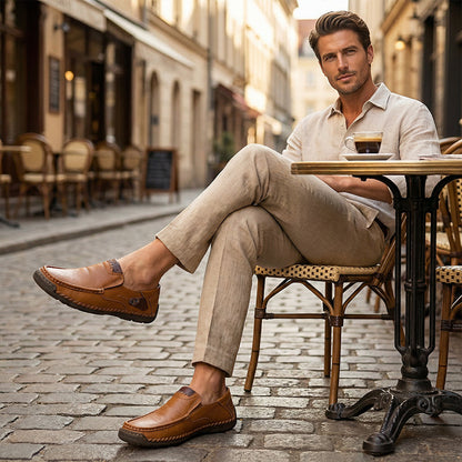 👞 Elegáns természetes bőr férfi cipő – kényelmes mindennapi viselet, prémium anyag! ✨ Raktáron, platás utánvéttel!