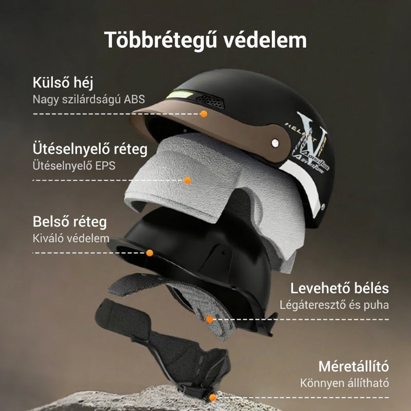 ⛑️🛵 Légáteresztő, könnyű, ütésálló motoros sisak – biztonság és kényelem egyben! 💕 Nyáron sem izzadsz, balesetvédelmi tanúsítvánnyal. Utánvéttel!