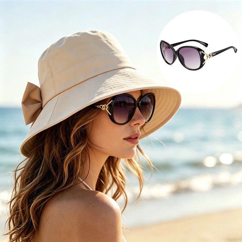 👒☀️ Széles karimájú, masnis napvédő kalap nőknek – UPF 50+ védelem, összecsukható, utazáshoz tökéletes! Platás utánvéttel!