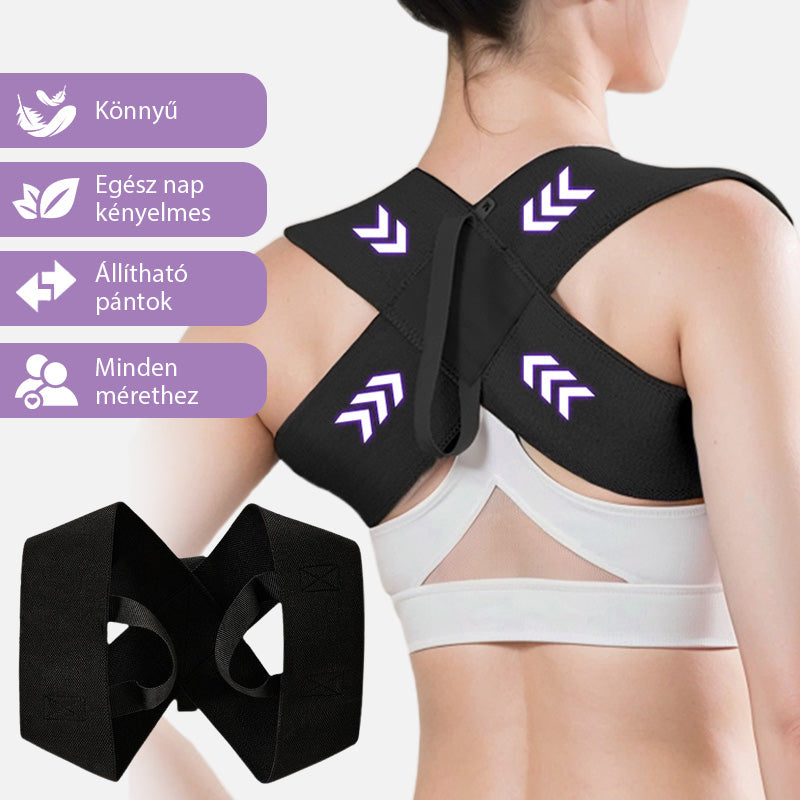 🚨 Vásárlás 1 kap 1 ingyen 🔥 Hátul testtartás-korrekciós öv férfiak és nők számára [XS-2XL] 💆‍♀️
