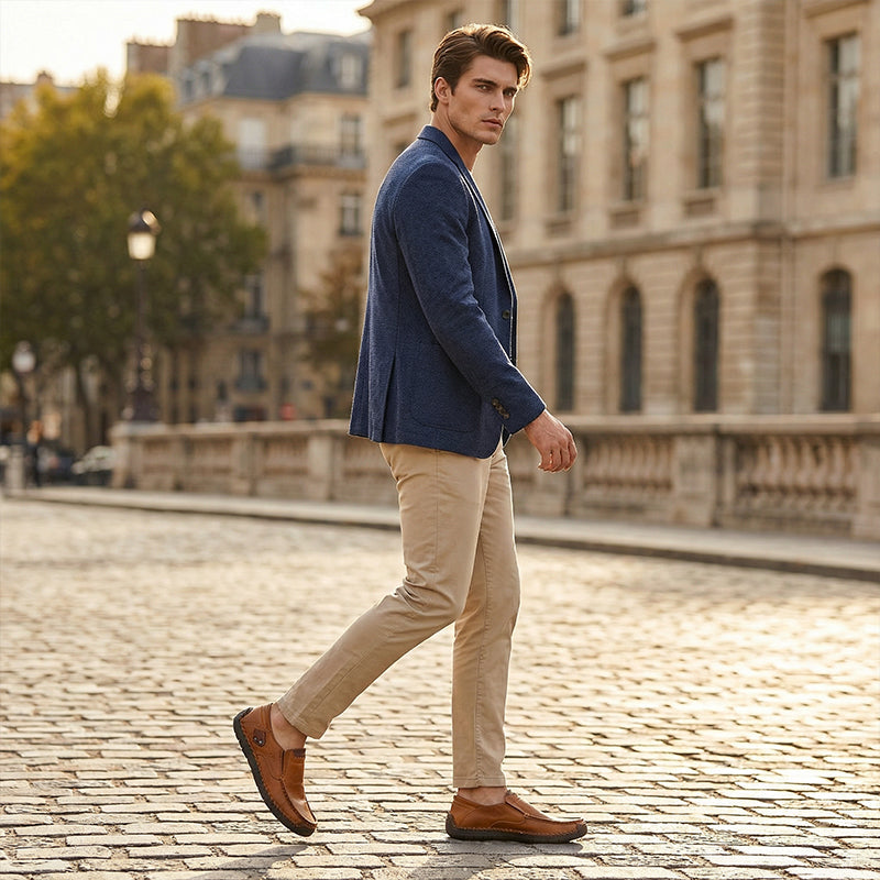 👞 Elegáns természetes bőr férfi cipő – kényelmes mindennapi viselet, prémium anyag! ✨ Raktáron, platás utánvéttel!