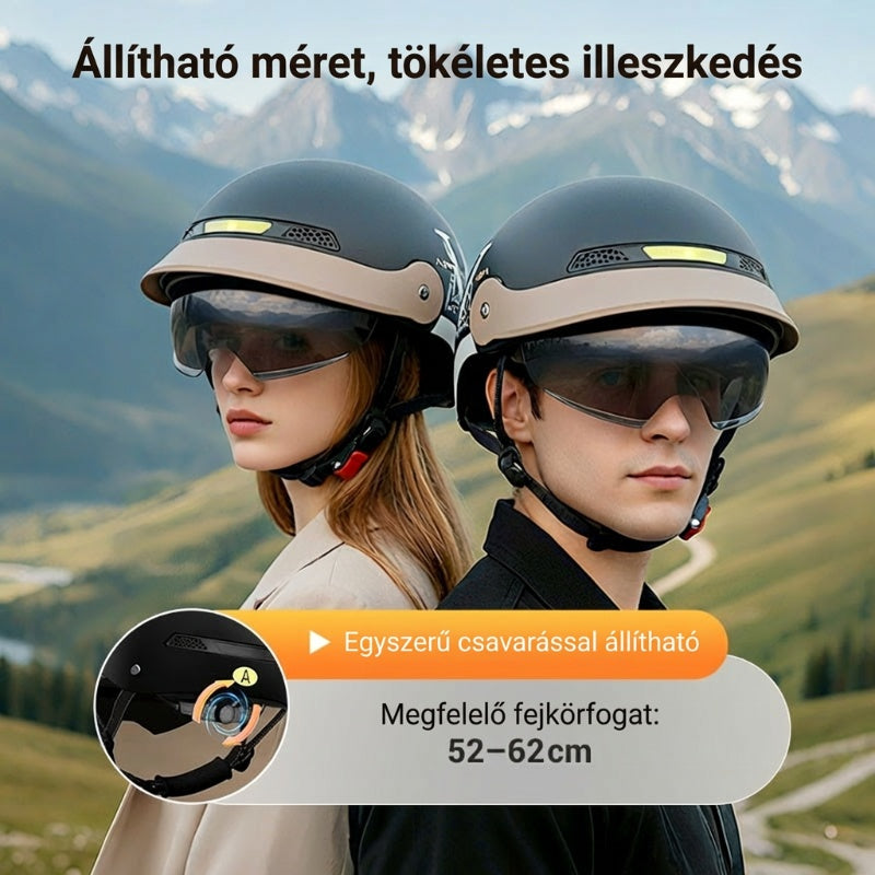 ⛑️🛵 Légáteresztő, könnyű, ütésálló motoros sisak – biztonság és kényelem egyben! 💕 Nyáron sem izzadsz, balesetvédelmi tanúsítvánnyal. Utánvéttel!