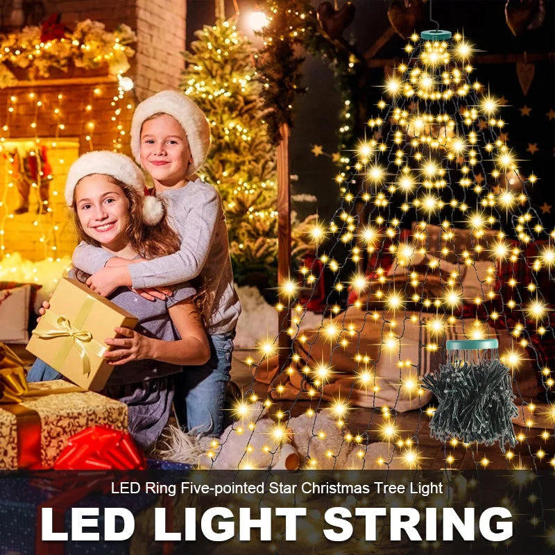 🎁Korai karácsonyi akció 50% kedvezmény🎄Starlight Cascade karácsonyfa világítás