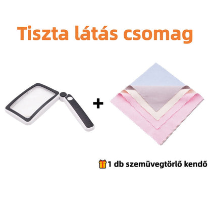 📚🔦 Zsebre vágható, LED-es nagyító – Tiszta látás, fáradt szemek nélkül! 👀✨ Utánvéttel