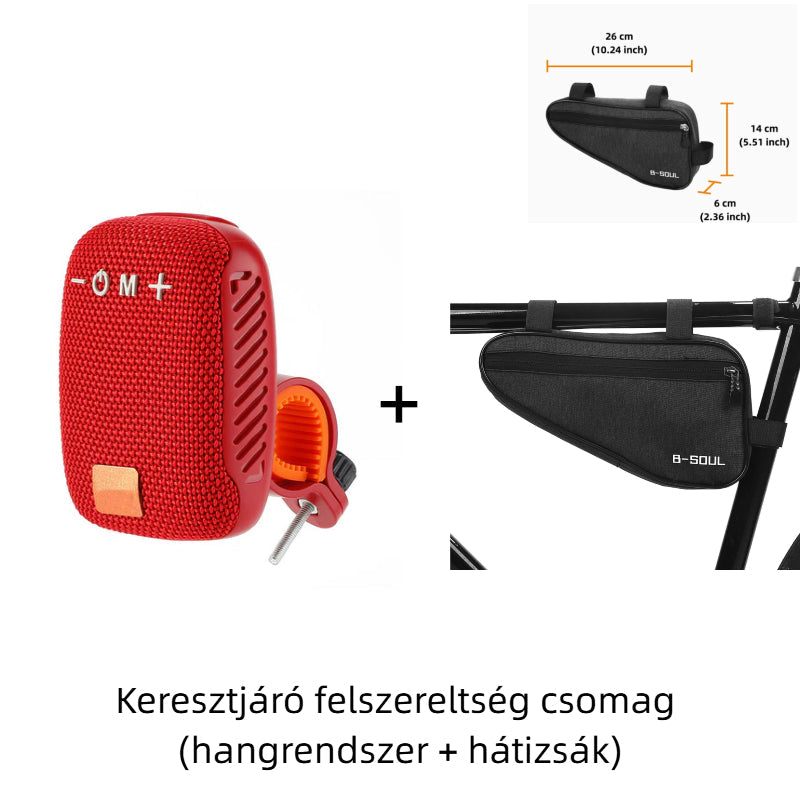 🚴♂️ Esőben és Verejtékben is Működik! IPX5 Vízálló Sport Hangszóró | Bicikli Kormányra Szerelhető, TWS, Hosszú Üzemidő - A Legjobb Társ Edzéseken