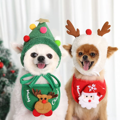 🎄Aranyos karácsonyfa sapka pomponokkal