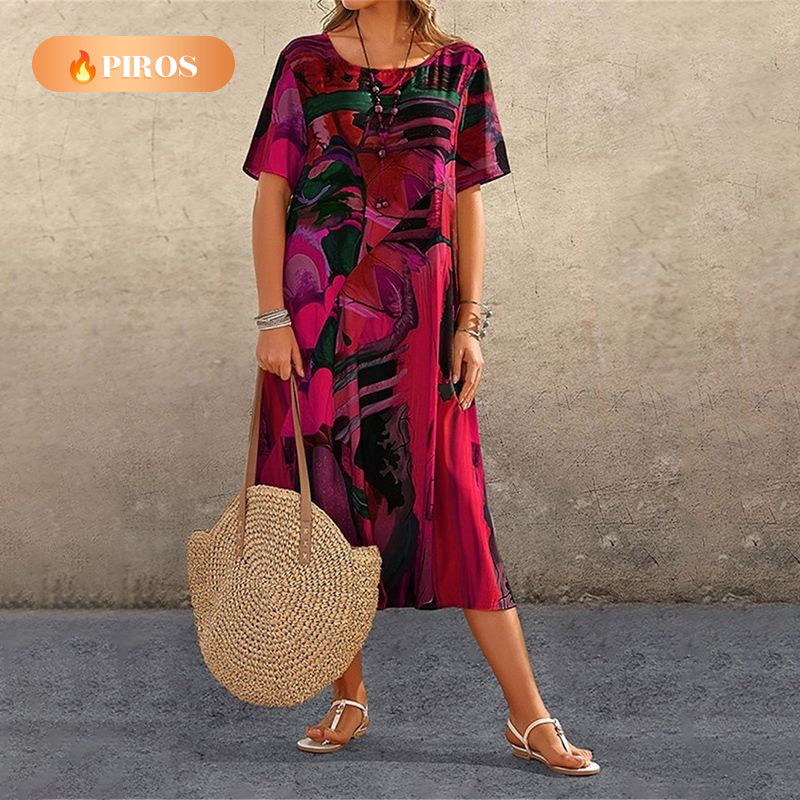 👗S-4XL🌴 Könnyű Szellős Trópusi Ruha | Női Divatos Nyári Szett Nyaralásra ✨