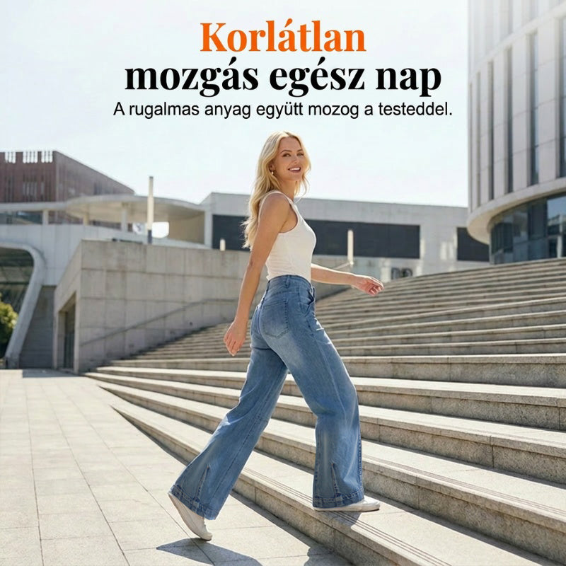 👖 Női magas derekú, rövidített hordó farmernadrág – kényelmes, trendi, tökéletes nyári viseletre! ✨ Platás utánvéttel!
