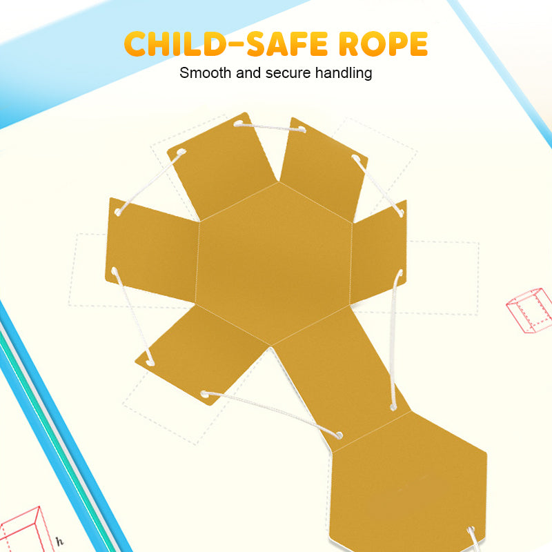📘 3D Geometriai Könyv – Húzós Meglepetés | Montessori Foglalkoztató 🧸👶