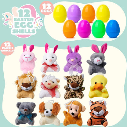 Lassan Kelő Squishy Játék Húsvétra | 12/24 DB Előretöltött Tojás - Kreatív Játék, Szenzoros Élmény Gyerekeknek