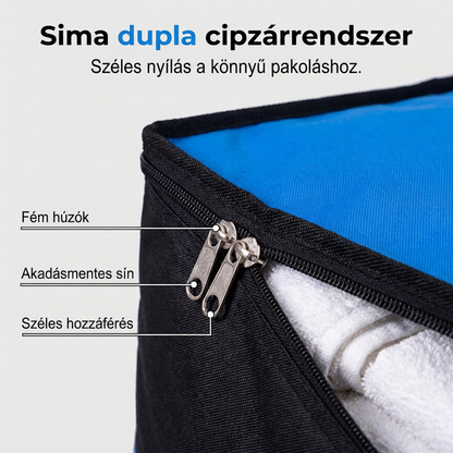 🚚📦 Összecsukható tároló és költöztető táska – extra nagy kapacitás, lapra hajtható, megerősített fogantyúk! 🏠👜 Otthoni szervezéshez és költözéshez tökéletes. Utánvéttel!
