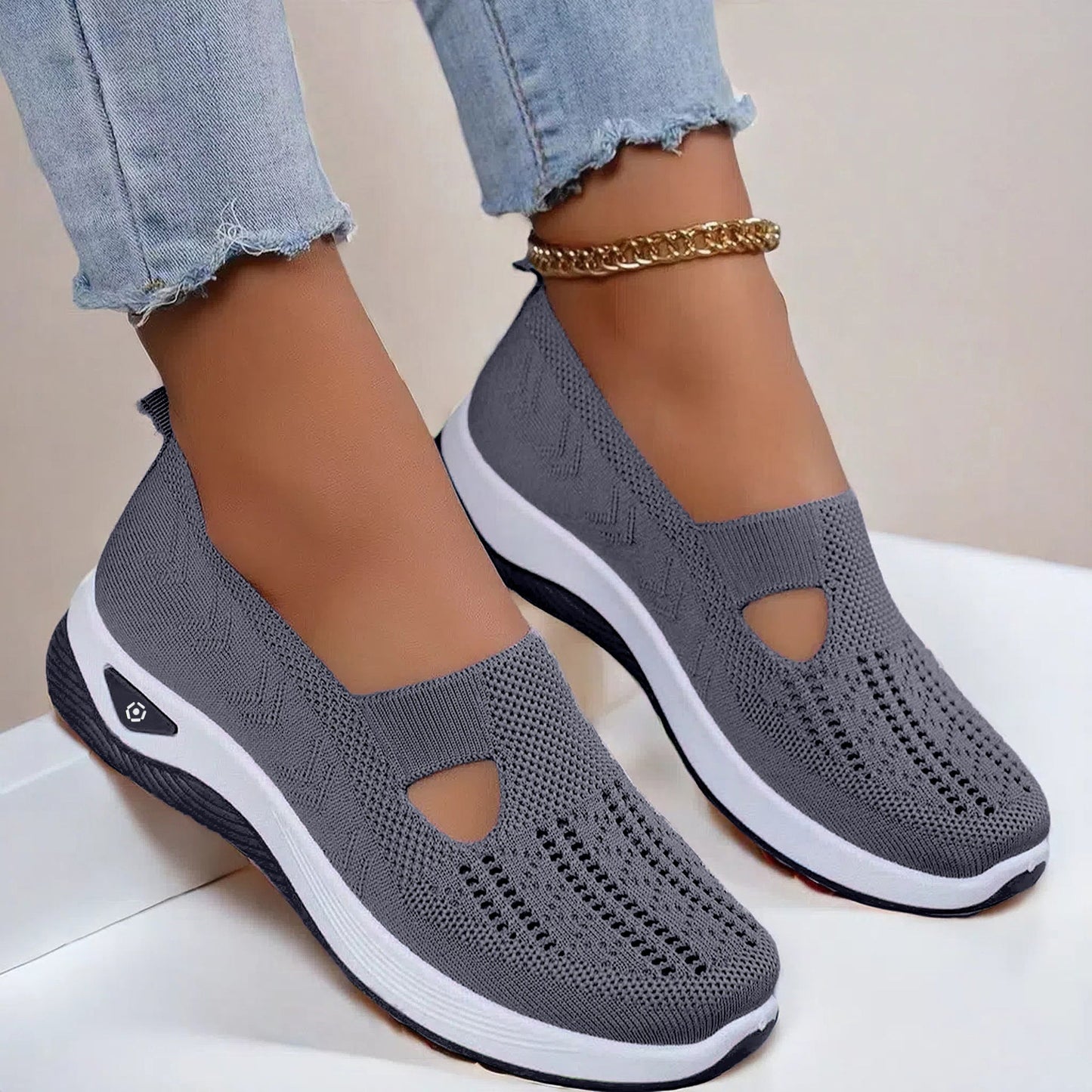 👟 Női Ortopédiai Sétacipő | Laza, Lélegző, Csúszásgátló - Tökéletes Támasztás, Könnyű, Kényelmes Középkorúaknak & Időseknek 🚶‍♀️✨