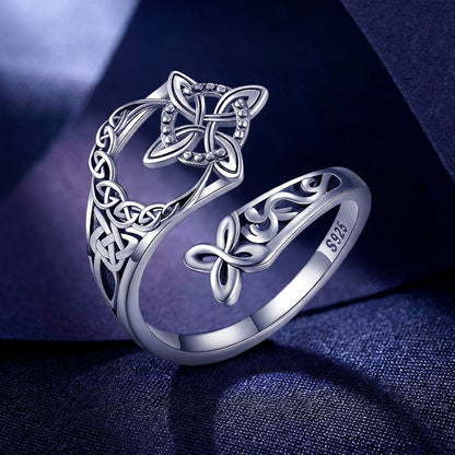 💍 Kelta boszorkánycsomó állítható gyűrű – végtelenség, erő és stílus az ujjadon! ✨ Platás utánvéttel!