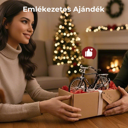 🚴 1:10 Szimulációs Mini DIY Retro Kerékpár Modell Dísz 🎁 A tökéletes karácsonyi ajándék! 🎄🎅