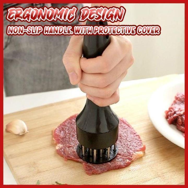 🔥 1+1 ingyen! Rozsdamentes acél húslágyító tű – extrán éles pengék, 304-es élelmiszeripari acél. Marha, csirke, sertés – másodpercek alatt omlós! 🥩✨ Platás utánvéttel!
