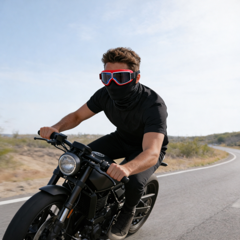 🕶️ Vintage sisakszemüveg – motoros szemüveg, retro design, UV-védelem! 🏍️ Platás utánvéttel!