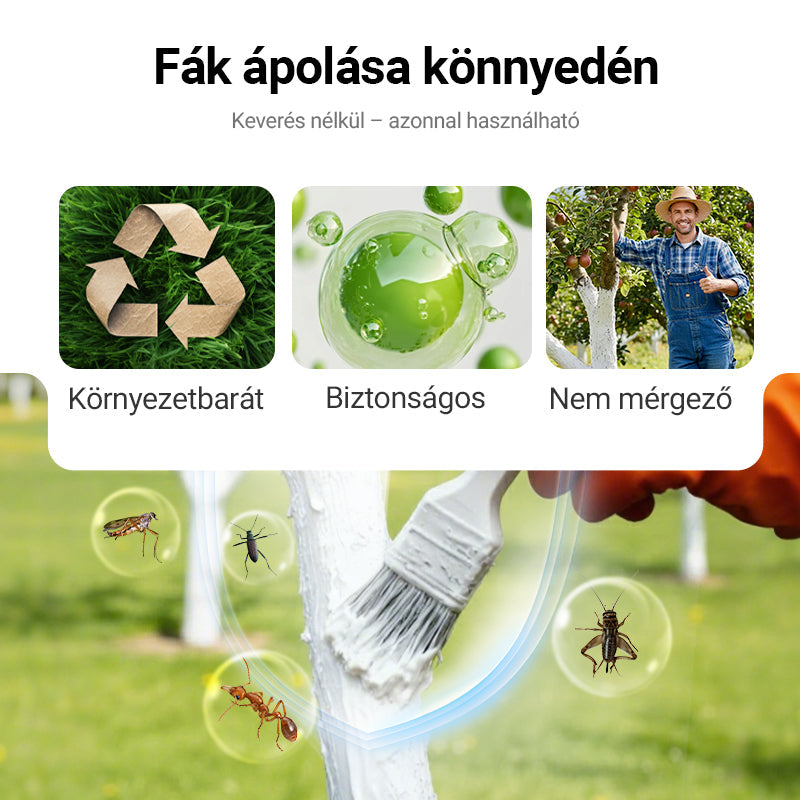 🌳 Fákra Specifikus Fagyálló & Rovarriasztó – Hosszan Tartó Hatás, Teljes Védelem, Kémia-mentes, Könnyen Kenhető!! 💪