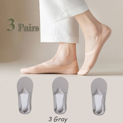 ✨ Női jégselyem szilikon csúszásmentes zokni – lélegző, puha, nem csúszik, nem izzad! 🧦 Platás utánvéttel!
