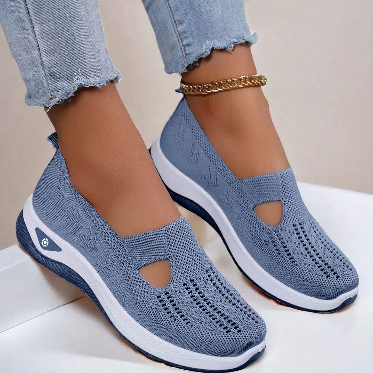 👟 Női Ortopédiai Sétacipő | Laza, Lélegző, Csúszásgátló - Tökéletes Támasztás, Könnyű, Kényelmes Középkorúaknak & Időseknek 🚶‍♀️✨