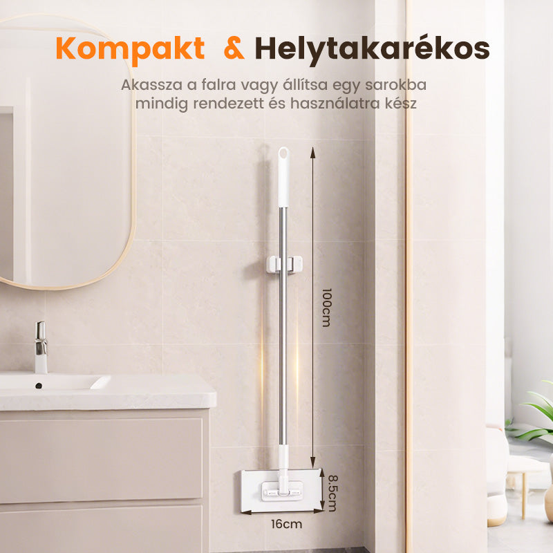 ⚡ Poroló seprű 4 mosható kendővel – szárazon és nedvesen is, nem hagy csíkot! 🏠✨ Platás utánvéttel!
