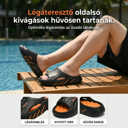 🔥 Csúszásmentes, vastag talpú felhőpapucs – olyan puha, mintha a felhőn járnál! ☁️🏖️ Utánvéttel!