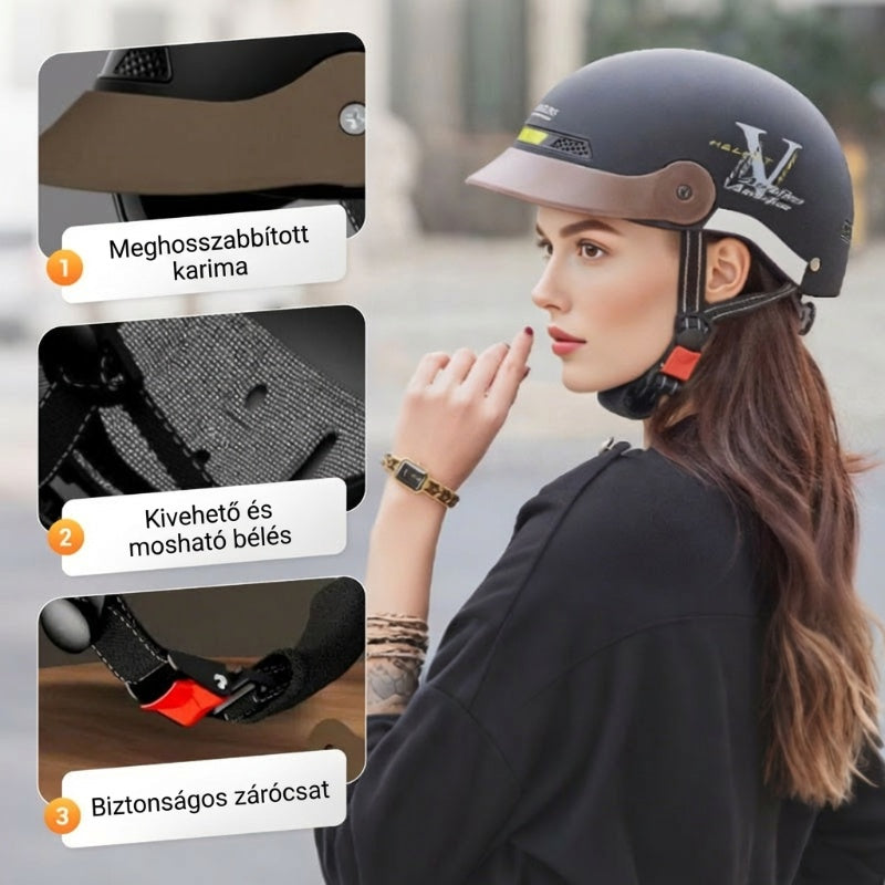 ⛑️🛵 Légáteresztő, könnyű, ütésálló motoros sisak – biztonság és kényelem egyben! 💕 Nyáron sem izzadsz, balesetvédelmi tanúsítvánnyal. Utánvéttel!