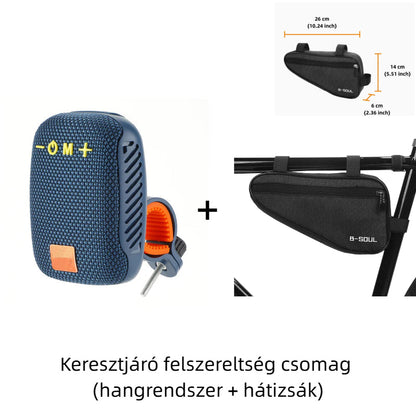 🚴♂️ Esőben és Verejtékben is Működik! IPX5 Vízálló Sport Hangszóró | Bicikli Kormányra Szerelhető, TWS, Hosszú Üzemidő - A Legjobb Társ Edzéseken