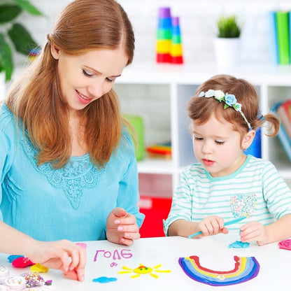 Szuper Puha DIY Agyag Készlet 24 Színben - Illatos, Rugalmas, Gyerekek Biztonságos Érzékszervi Játék Ajándék