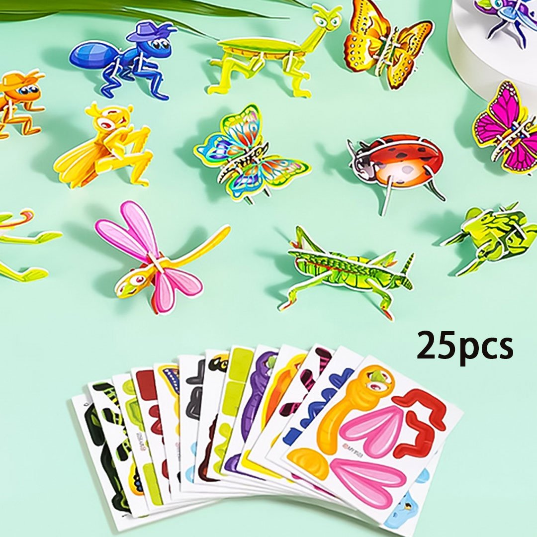 🎁 Oktatási 3D rajzfilm puzzle – tanulás játékosan, fejleszti a kreativitást és a logikát! 🧩✨ Utánvéttel!