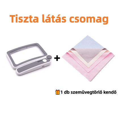 📚🔦 Zsebre vágható, LED-es nagyító – Tiszta látás, fáradt szemek nélkül! 👀✨ Utánvéttel