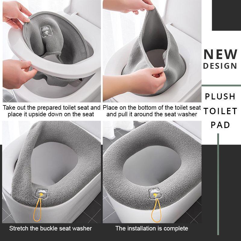 🚽 Plüss WC-párna – puha érintés minden fürdőszobában! ✨ Meleg, kényelmes, nem csúszik. Platás utánvéttel!