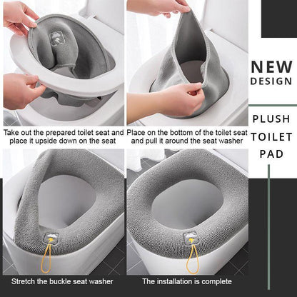 🚽 Plüss WC-párna – puha érintés minden fürdőszobában! ✨ Meleg, kényelmes, nem csúszik. Platás utánvéttel!