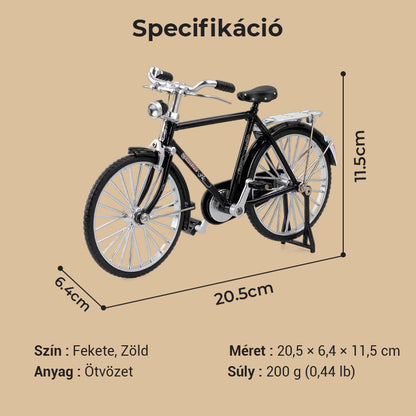 🚴 1:10 Szimulációs Mini DIY Retro Kerékpár Modell Dísz 🎁 A tökéletes karácsonyi ajándék! 🎄🎅