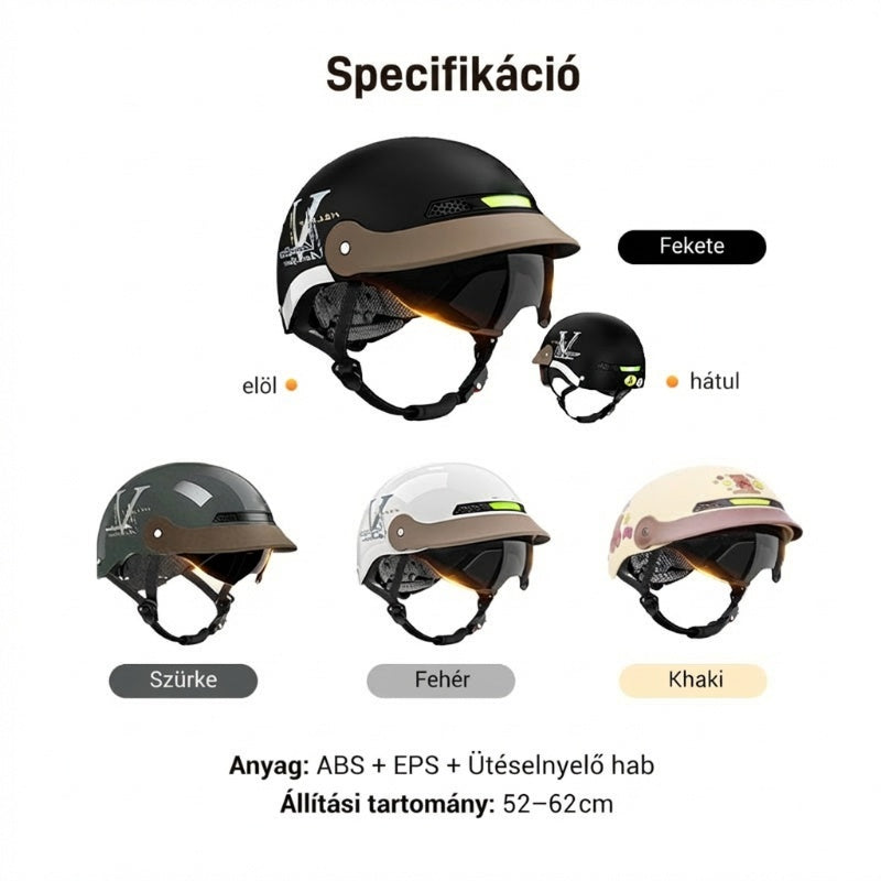 ⛑️🛵 Légáteresztő, könnyű, ütésálló motoros sisak – biztonság és kényelem egyben! 💕 Nyáron sem izzadsz, balesetvédelmi tanúsítvánnyal. Utánvéttel!