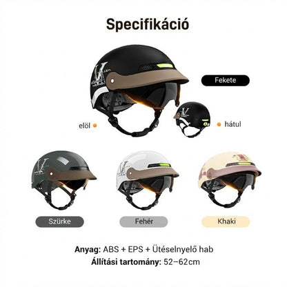 ⛑️🛵 Légáteresztő, könnyű, ütésálló motoros sisak – biztonság és kényelem egyben! 💕 Nyáron sem izzadsz, balesetvédelmi tanúsítvánnyal. Utánvéttel!