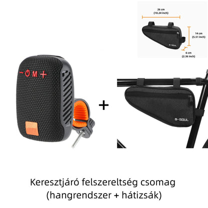 🚴♂️ Esőben és Verejtékben is Működik! IPX5 Vízálló Sport Hangszóró | Bicikli Kormányra Szerelhető, TWS, Hosszú Üzemidő - A Legjobb Társ Edzéseken
