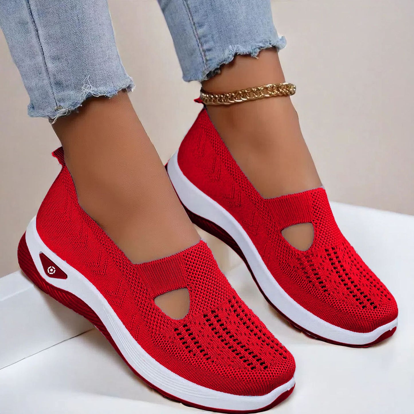 👟 Női Ortopédiai Sétacipő | Laza, Lélegző, Csúszásgátló - Tökéletes Támasztás, Könnyű, Kényelmes Középkorúaknak & Időseknek 🚶‍♀️✨