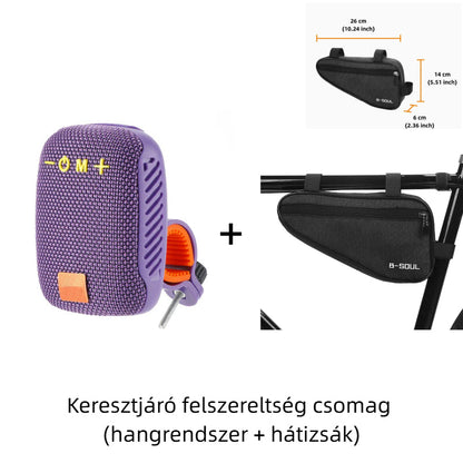 🚴♂️ Esőben és Verejtékben is Működik! IPX5 Vízálló Sport Hangszóró | Bicikli Kormányra Szerelhető, TWS, Hosszú Üzemidő - A Legjobb Társ Edzéseken