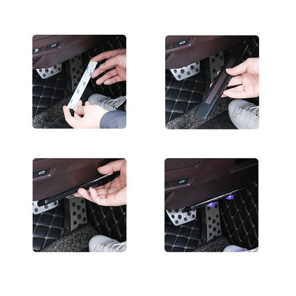 Autó Belső RGB Hangulatvilágítás Készlet | Távoli Vezérlés, USB Tápellátás - Lábtér, Ajtó, Vezetőfülke Világítása