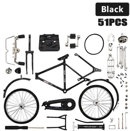 🚴 1:10 Szimulációs Mini DIY Retro Kerékpár Modell Dísz 🎁 A tökéletes karácsonyi ajándék! 🎄🎅