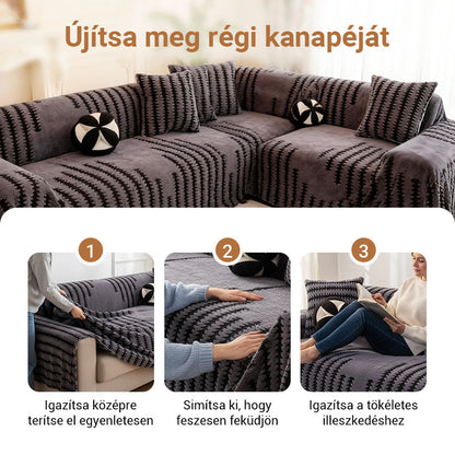 🛋️ Puha, csúszásgátló bársony kanapetakaró – nem csúszkál, nem gyűrődik, kényelmes és elegáns! ✨ Platás utánvéttel!