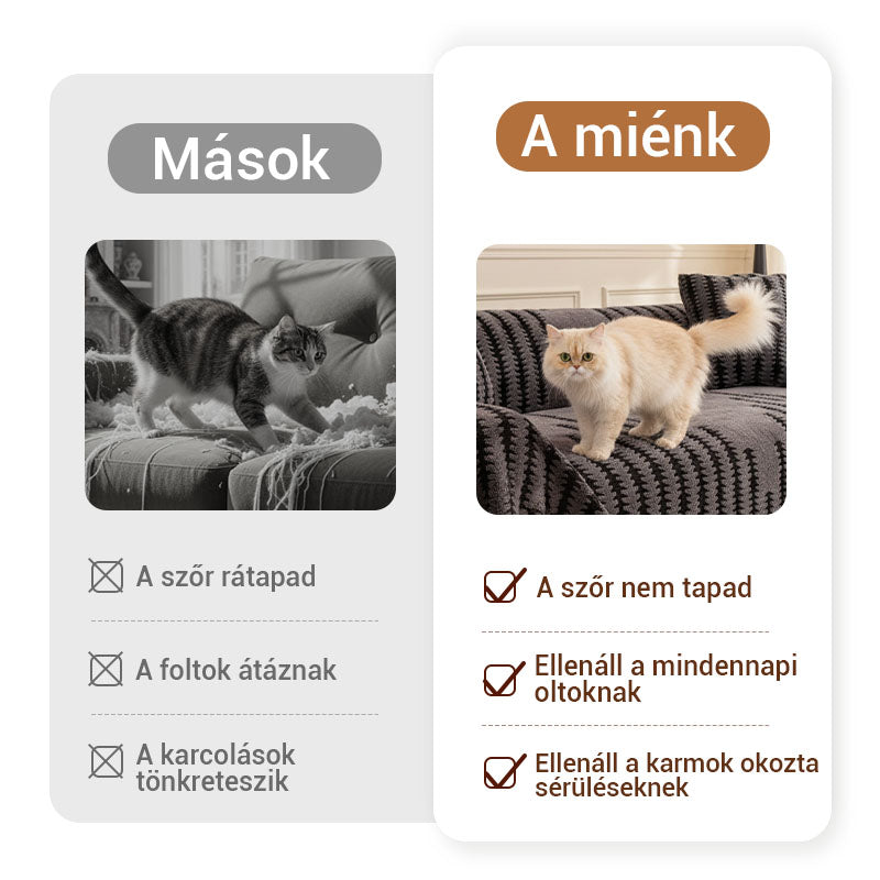🛋️ Puha, csúszásgátló bársony kanapetakaró – nem csúszkál, nem gyűrődik, kényelmes és elegáns! ✨ Platás utánvéttel!